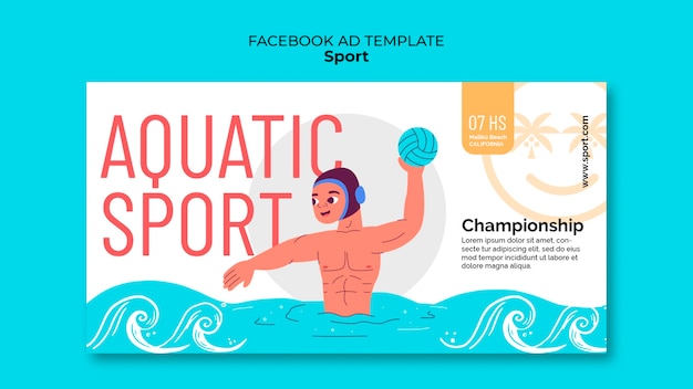 Free PSD surf sport template design