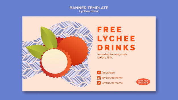 Free PSD sushi banner template