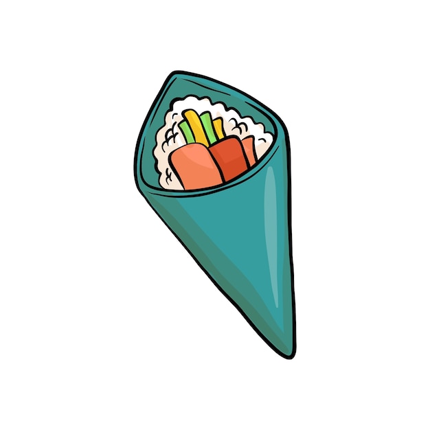 Free PSD sushi illustration isolated