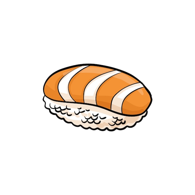 Sushi illustration isolated