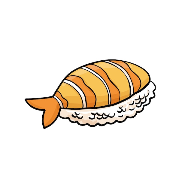 Free PSD sushi illustration isolated