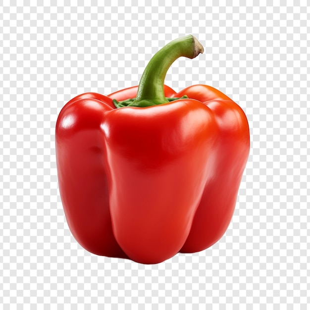 Free PSD sweet pepper fruit isolated on transparent background