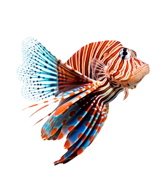 Free PSD swimming fish isolated