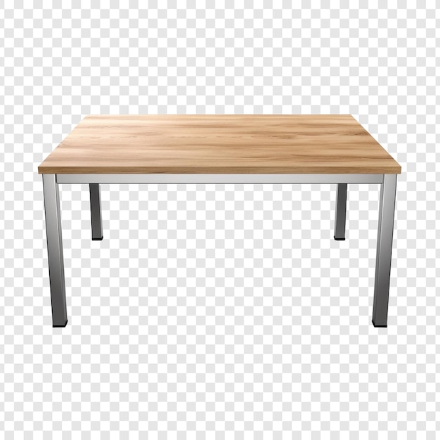 Free PSD table isolated on transparent background