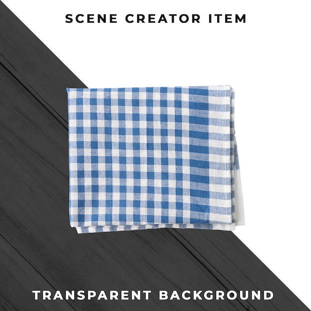 Tablecloth isolated with clipping path.