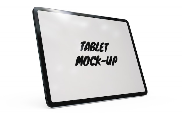 Free PSD tablet mock-up isolated