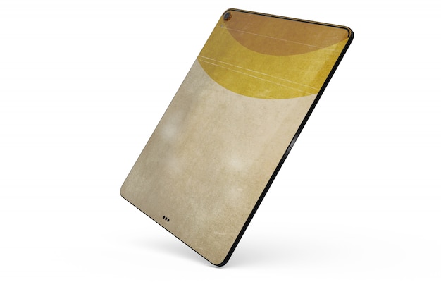 Free PSD tablet skin mock-up isolated