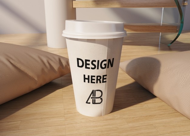 Free PSD take away coffee cup mock up