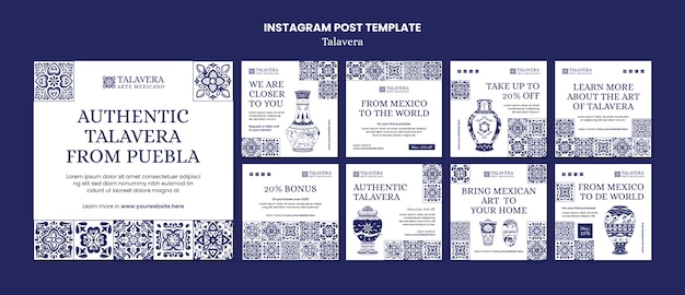 Free PSD talavera template design