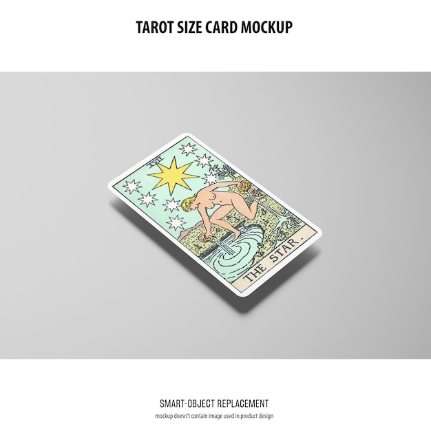 Tarot card mockup