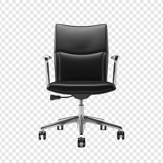 Free PSD task chair isolated on transparent background