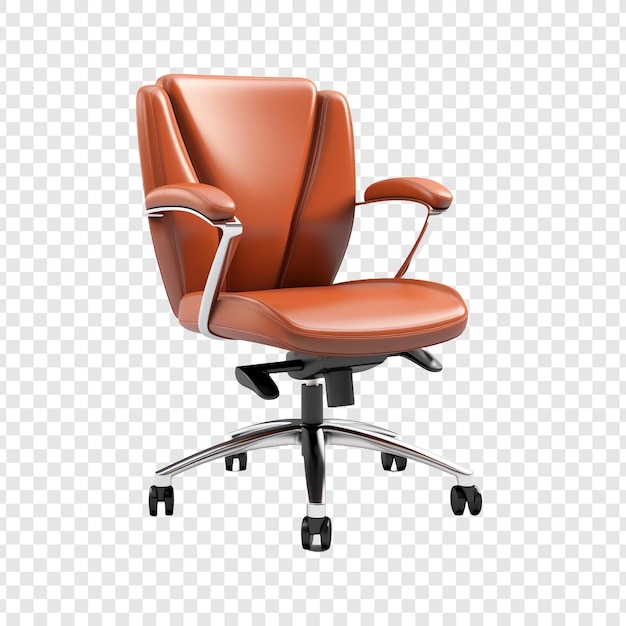 Free PSD task chair isolated on transparent background