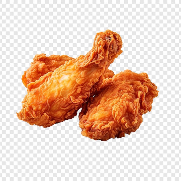 Free PSD tasty fried chicken png isolated on transparent background