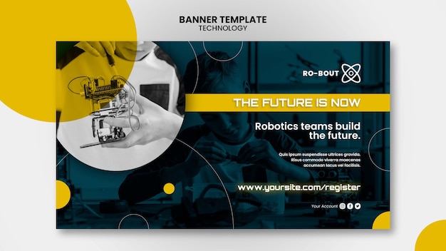 Technology banner template