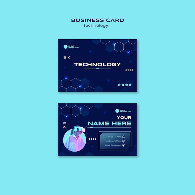 Free PSD technology template design