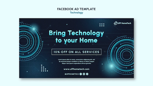 Free PSD technology template design