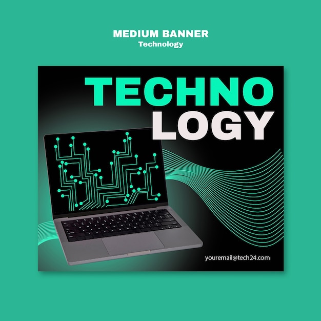 Free PSD technology template design