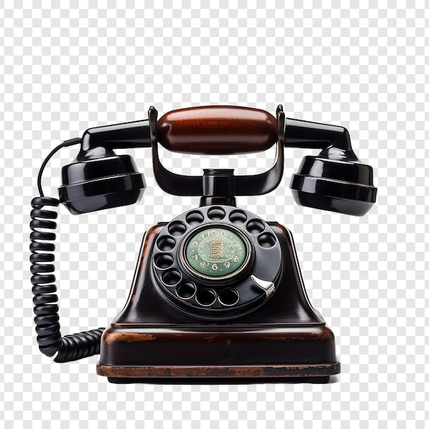 Free PSD telephone isolated on transparent background