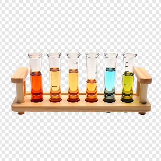 Free PSD test tube isolated on transparent background