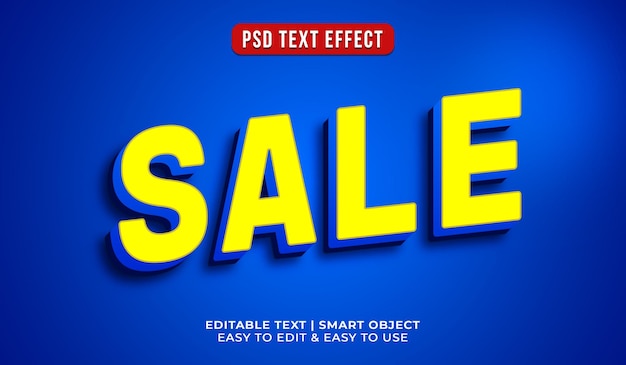 Free PSD text effect in 3d style