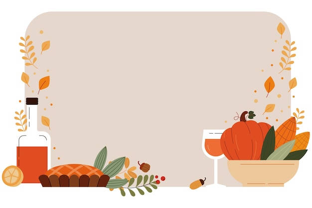 Free PSD thanksgiving food isolated