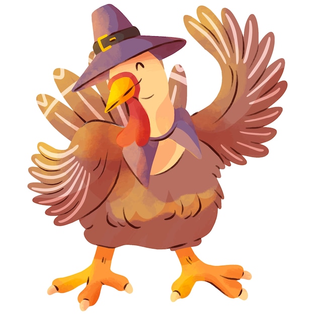 Free PSD thanksgiving illustration design