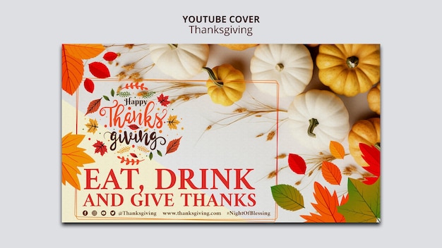 Free PSD thanksgiving template design