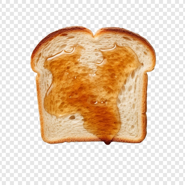 Free PSD toast isolated on transparent background