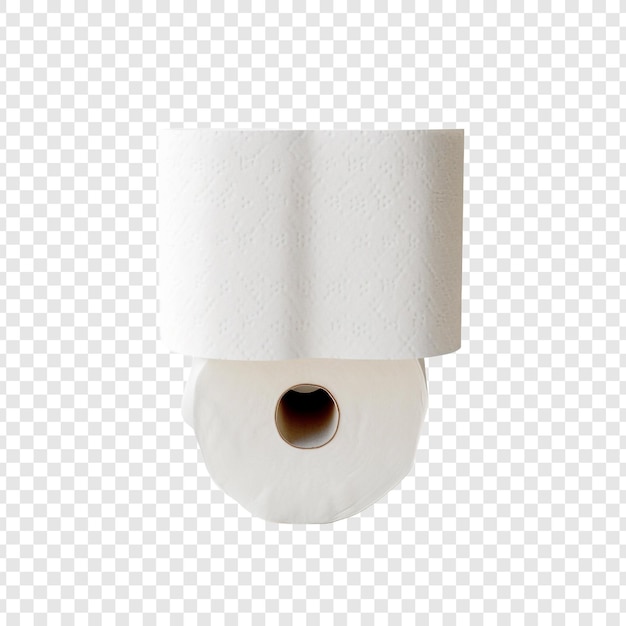 Free PSD toilet paper isolated on transparent background