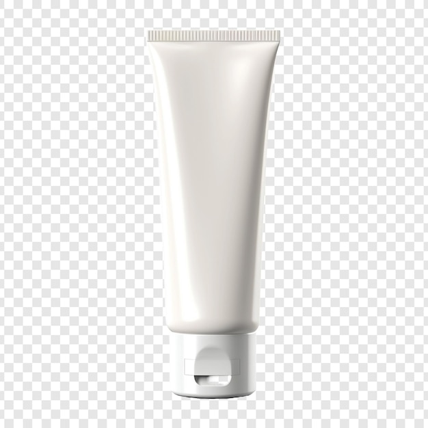 Free PSD toothpaste or cream in tube isolated on transparent background