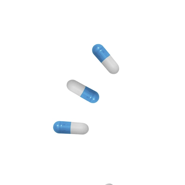 Free PSD top view on medical pills