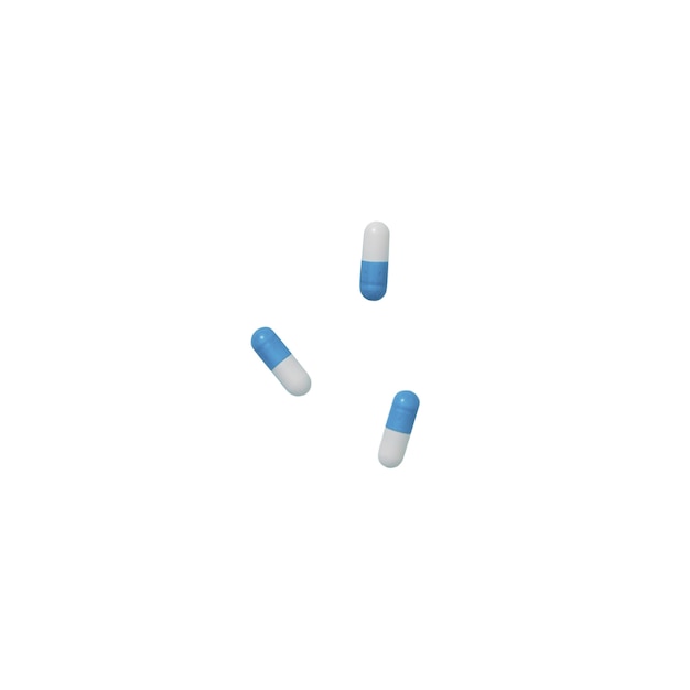 Free PSD top view on medical pills