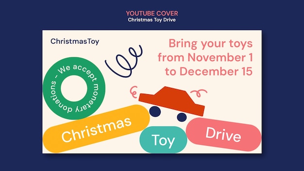 Free PSD toy drive template design