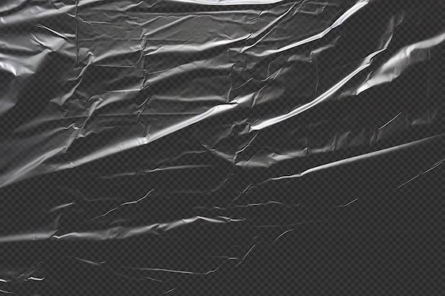 Free PSD translucent wrapping plastic on transparent background