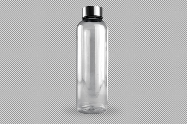 Free PSD transparent bottle for water