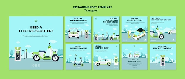 Free PSD transport template design