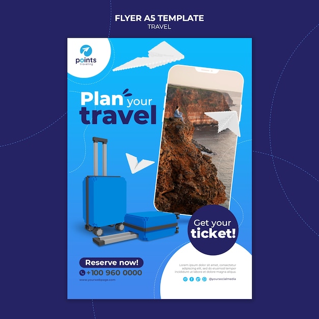 Travel agency print template