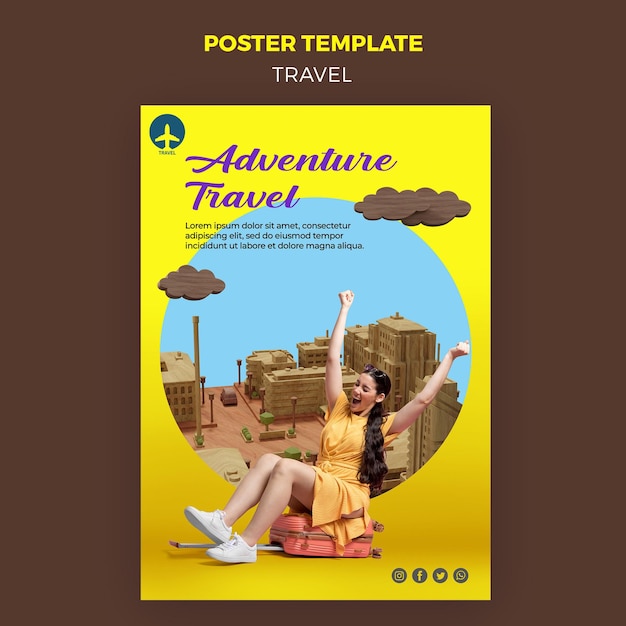 Free PSD travel concept template