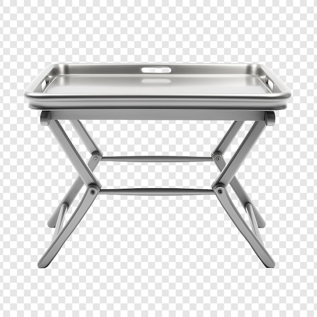 Free PSD tray table isolated on transparent background