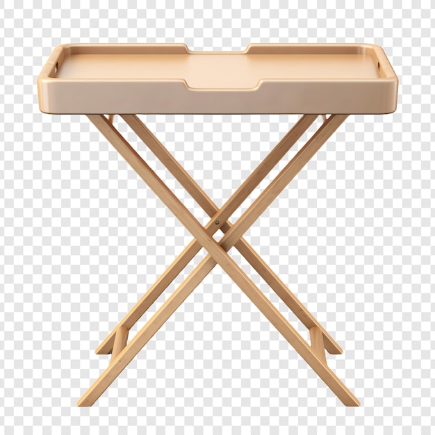 Free PSD tray table isolated on transparent background