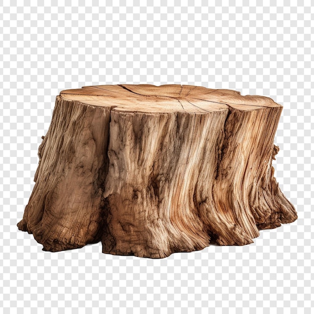 Free PSD a tree stump isolated on transparent background