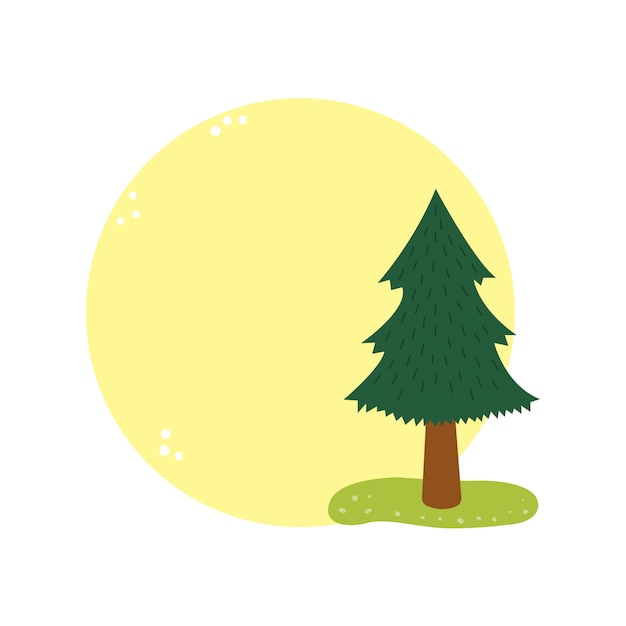 Free PSD trees frame design isolated