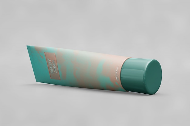 Free PSD tube packaging mockup