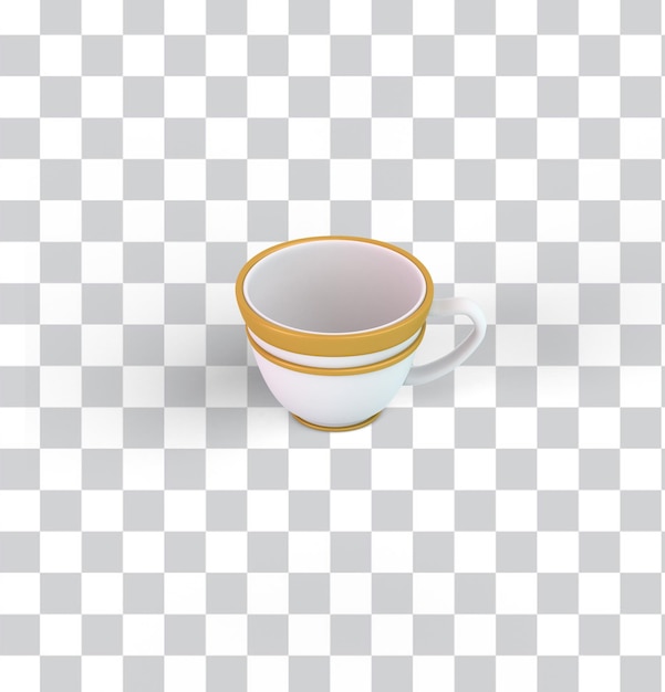 Turkish coffee cup from the right side