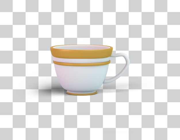 Free PSD turkish coffee cup right side