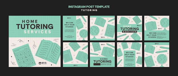 Free PSD tutoring template design