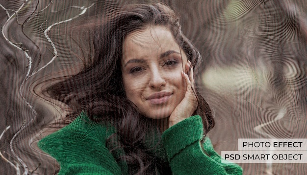 Free PSD tv flicker photo effect