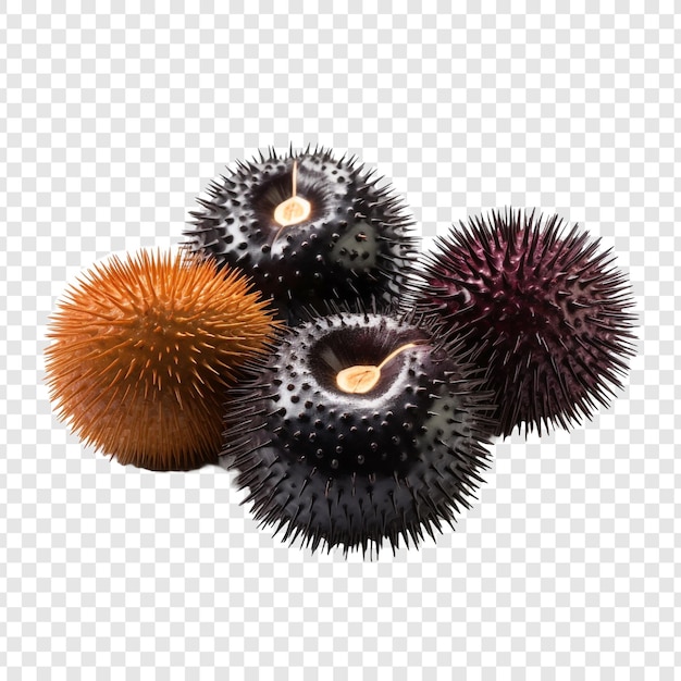 Free PSD urchins isolated on transparent background