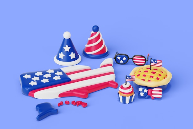 Free PSD usa still life background