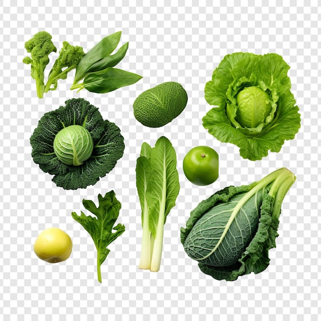 Free PSD utica greens isolated on transparent background